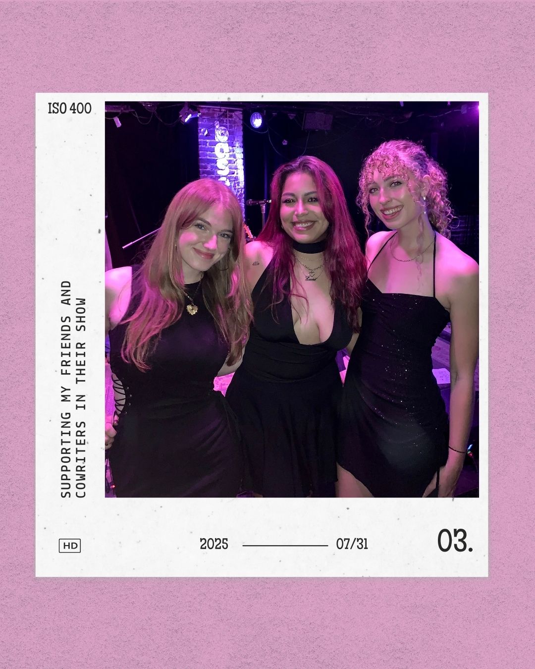 Supporting my friends and cowriters at their show — 2025-07-31