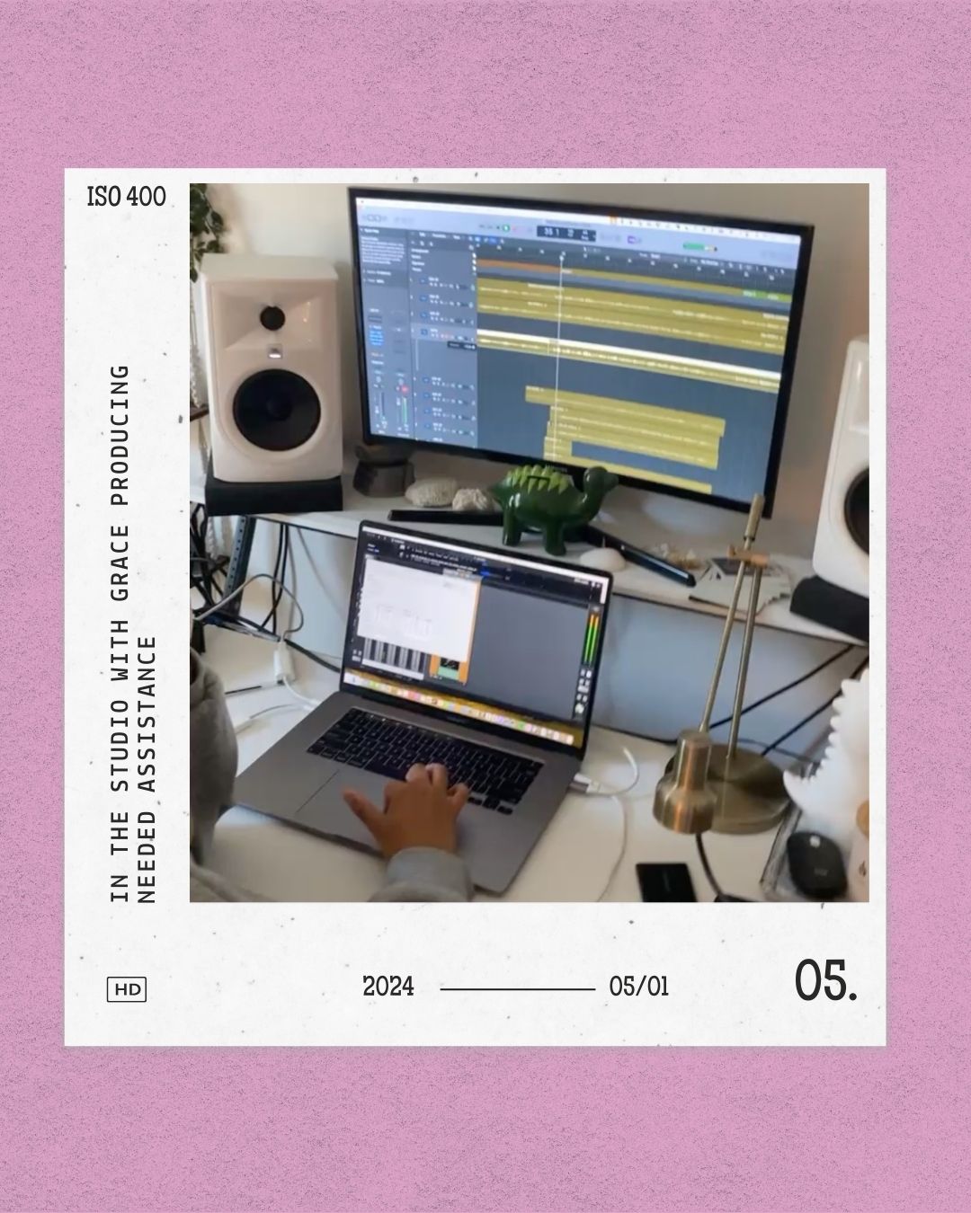 In the studio with Grace producing “Needed Assistance” — 2024-05-01